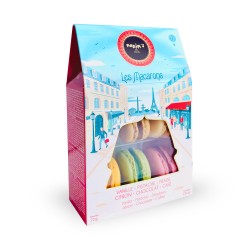 Box of Assorted Macarons Biscuits, 6 Pces-Cookies-Maxim's shop