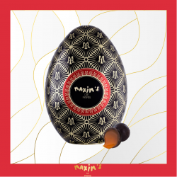 Black Egg Tin - Dark Chocolate And Salted Caramel-Home-Maxim's shop