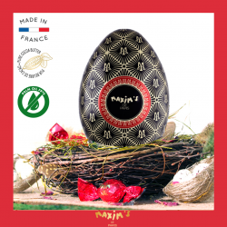 Black Egg Tin - Dark Chocolate And Salted Caramel-Home-Maxim's shop