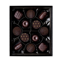 Chocolates Connoisseurs - Dark chocolate assortment, 12 Pces-Chocolate-Maxim's shop