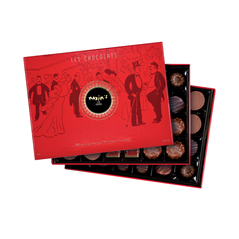 Elegant 44-Piece Gourmet Chocolate Assortment, 13.75oz-Christmas Collection-Maxim's shop