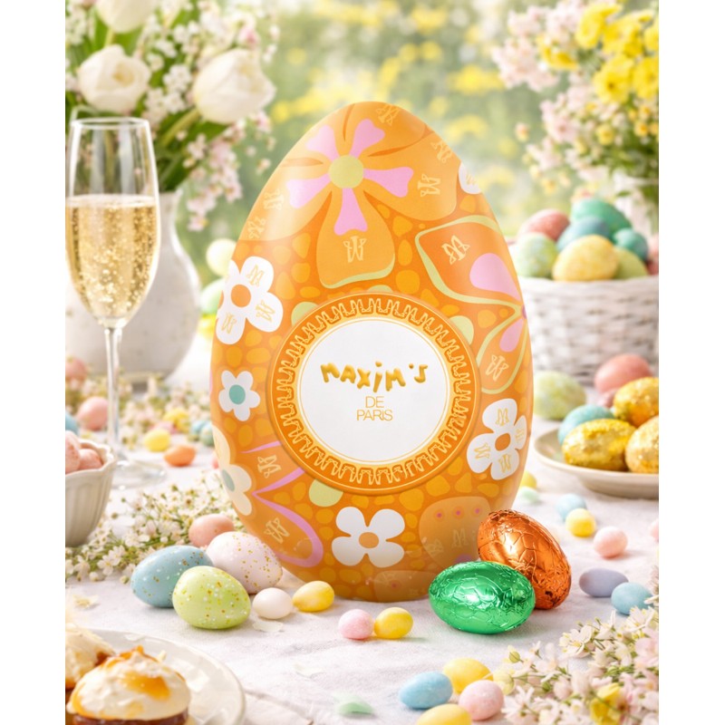 Orange Flower Tin - Easter Egg-Home-Maxim's shop