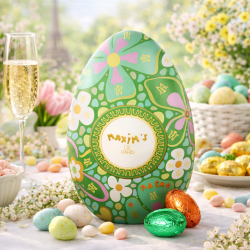 Blue Flower Tin - Easter Egg-Home-Maxim's shop