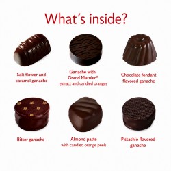 Chocolates Connoisseurs - Dark chocolate assortment, 12 Pces-Chocolate-Maxim's shop