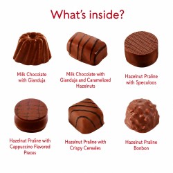 Chocolates Connoisseurs - Milk Chocolate Assortment, 12 pces-Chocolate-Maxim's shop
