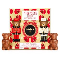 Mini Chocolate Marshmallow Bears Gift Box, 4 Pieces-Christmas Collection-Maxim's shop