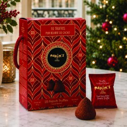 French Chocolate Truffles Gift Box, 10 Pieces-Christmas Collection-Maxim's shop