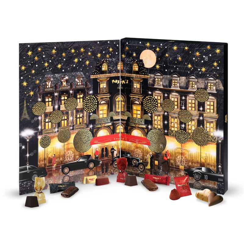 Advent Calendar Black Edition – 24 Days of Chocolates | Pre-Order-Christmas Collection-Maxim's shop