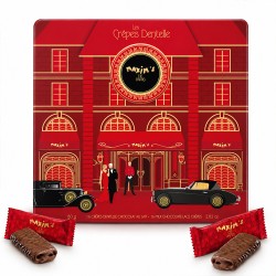Milk Chocolate Crepe Dentelle Tin, 16 Pieces-Cookies-Maxim's shop