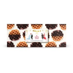 French Butter Waffle Cookies with Dark Chocolate-Cookies-Maxim's shop