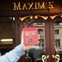 Maxim's Restaurant Tin, Milk Chocolate Caramel Balls-Chocolate-Maxim's shop